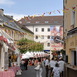 Im Sommer schmückt sich die Kärntener Stadt Villach an der Drau zum jährlichen Stadtfest, dem Kirchtag. - In the summer the carinthian city of Villach sited on the river Drau decorates itself for the annual city-fair "Kirchtag".