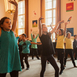 Tanz-Theater-Präsentation zum Abschluss der Projektwoche "Vier Elemente trefen auf Paul Klee" in der Paul-Klee-Grundschule Berlin-Tempelhof, Oktober 2014