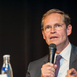 Michael Müller, seit Dezember 2014 Regierender Bürgermeister von Berlin und davor Senator für Stadtentwicklung und Umwelt, bei einer Podiumsdiskussion in Berlin-Schöneberg zum Verkauf von Häusern der BIMA